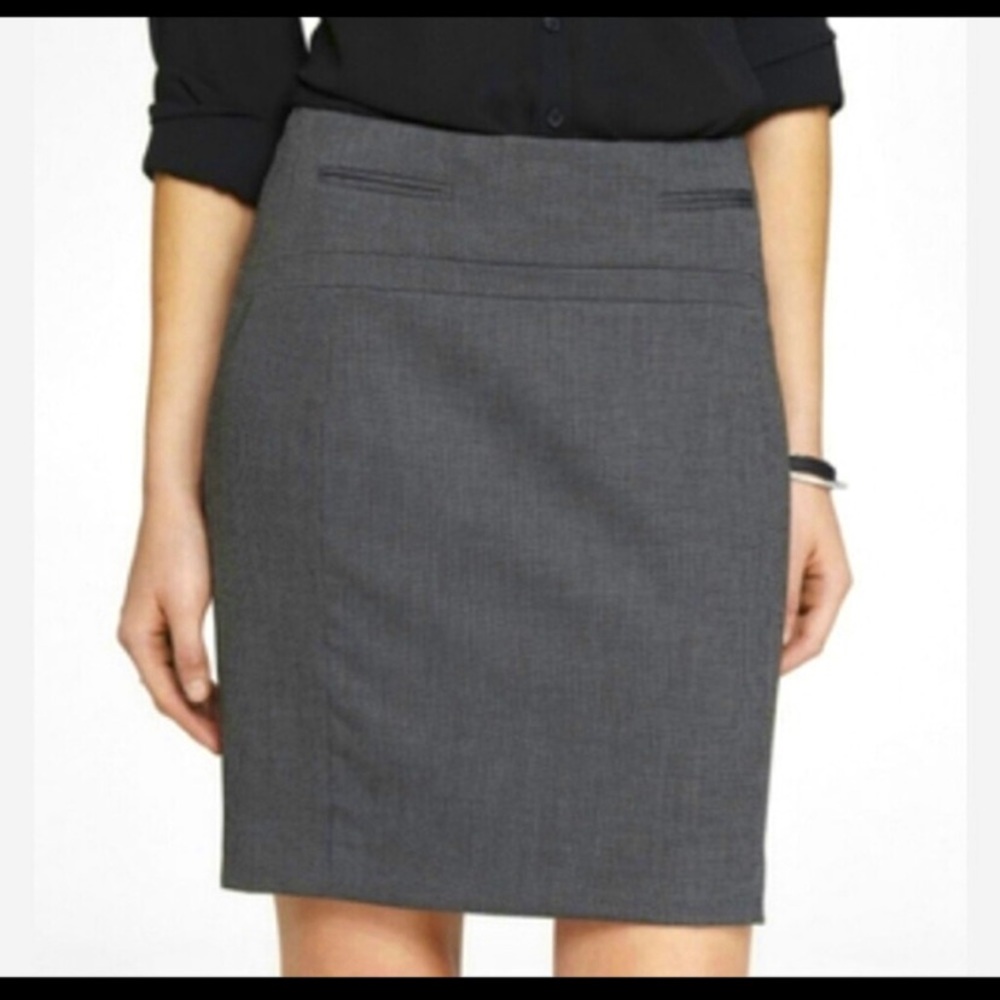 NWT Express Gray Pencil Skirt 00